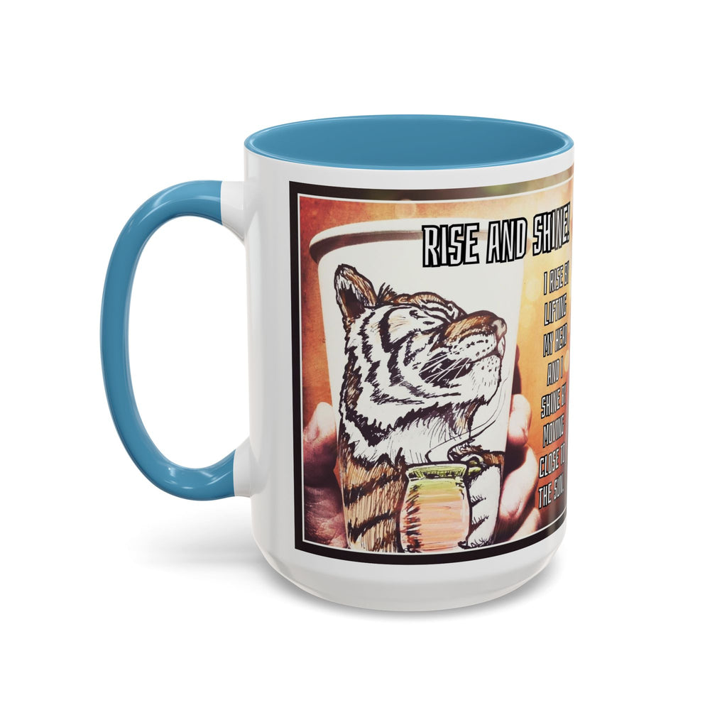 Rise n Shine Tiger Accent Ceramic Mug (11/15oz)