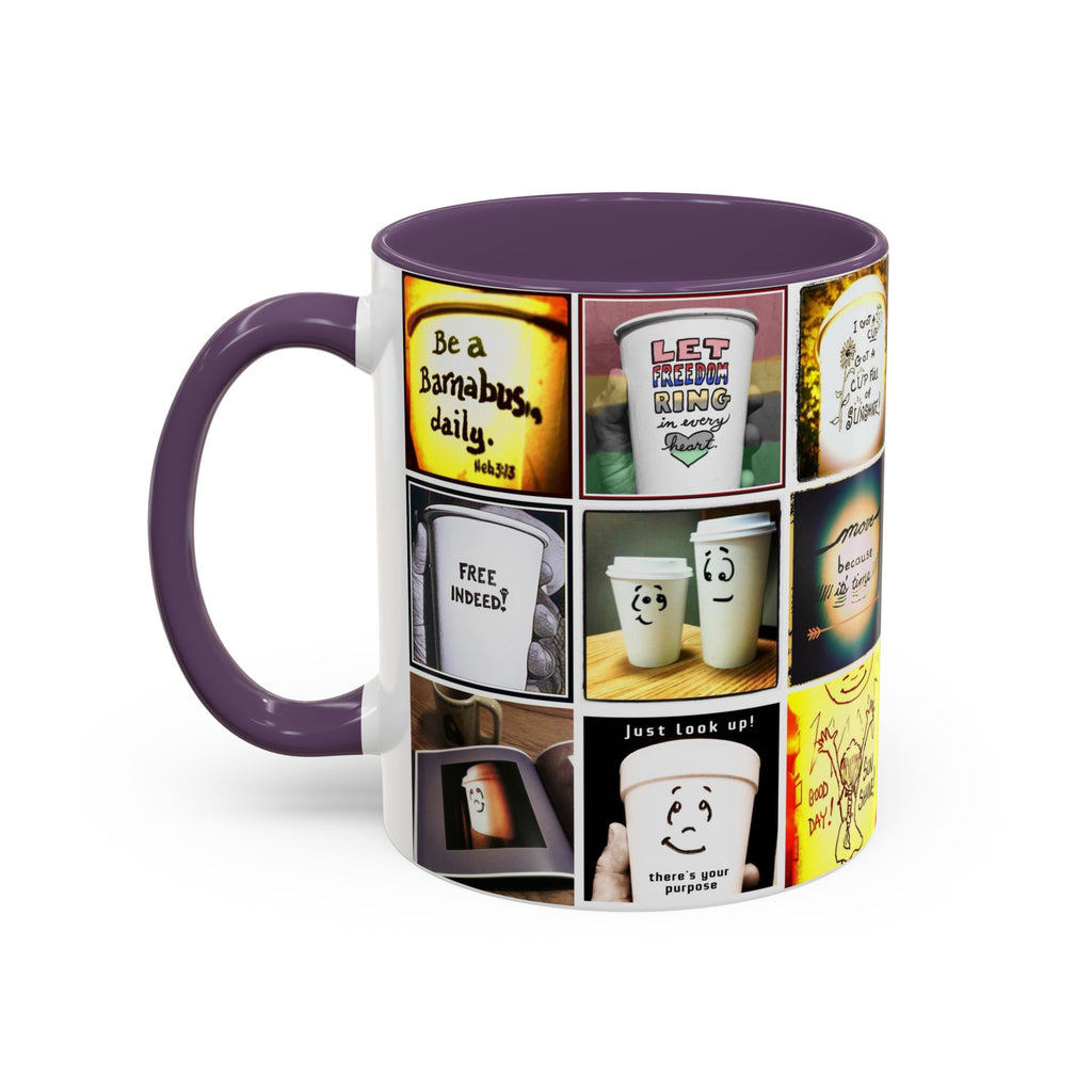 Be a Barnabus Collage Accent Ceramic Mug (11/15oz)
