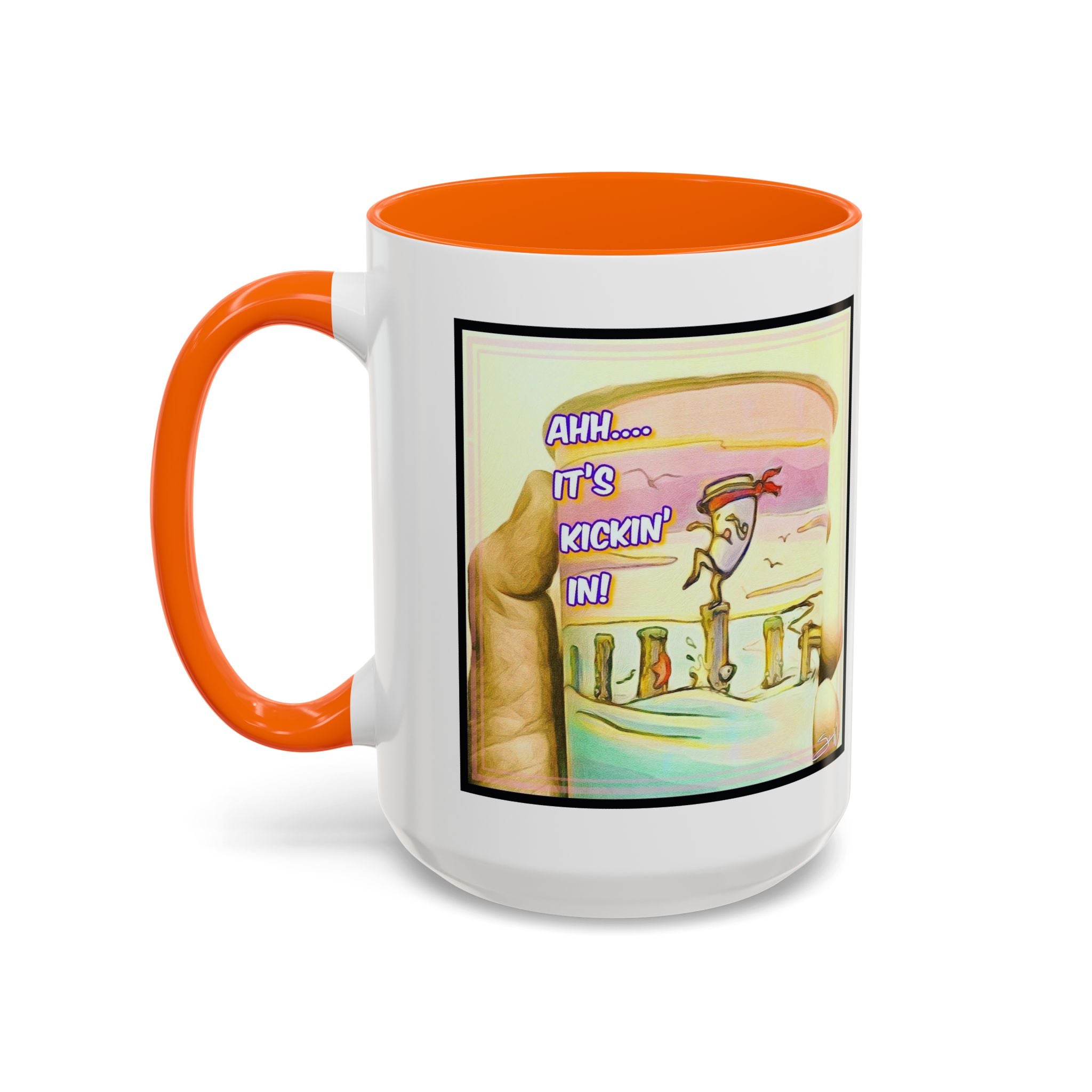 Karate Kickin' in Accent Ceramic Mug (11/15oz)