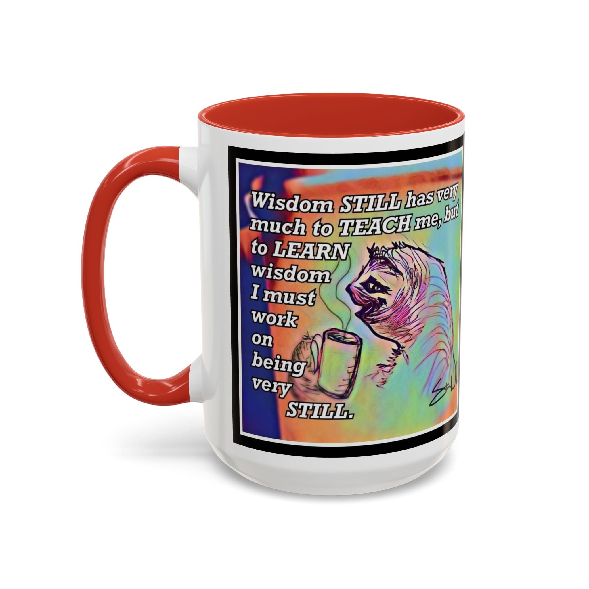 Sloth Still Accent Ceramic Mug (11/15oz)