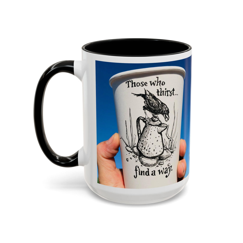 Those Who Thirst Crow Accent Ceramic Mug (11/15oz)