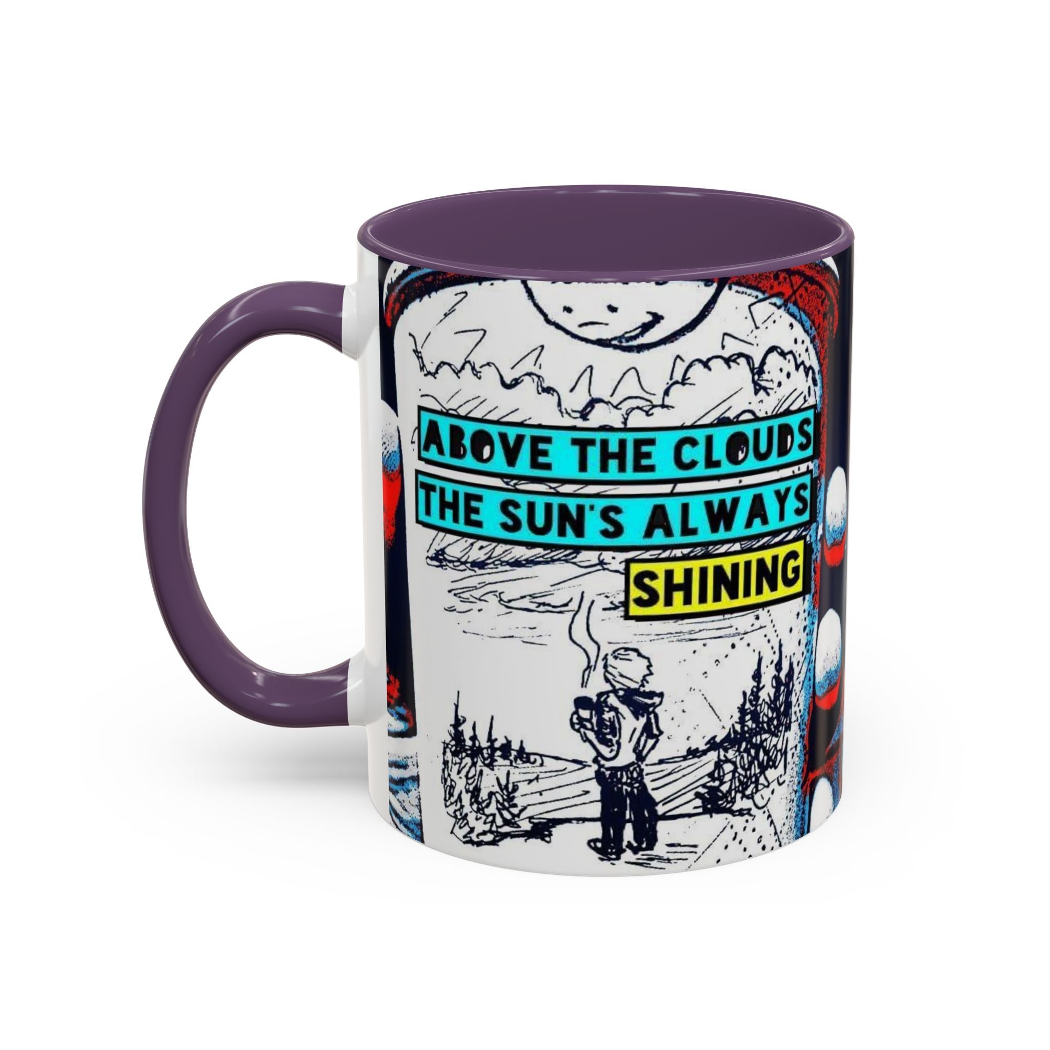 Above the Clouds Accent Ceramic Mug (11/15oz)