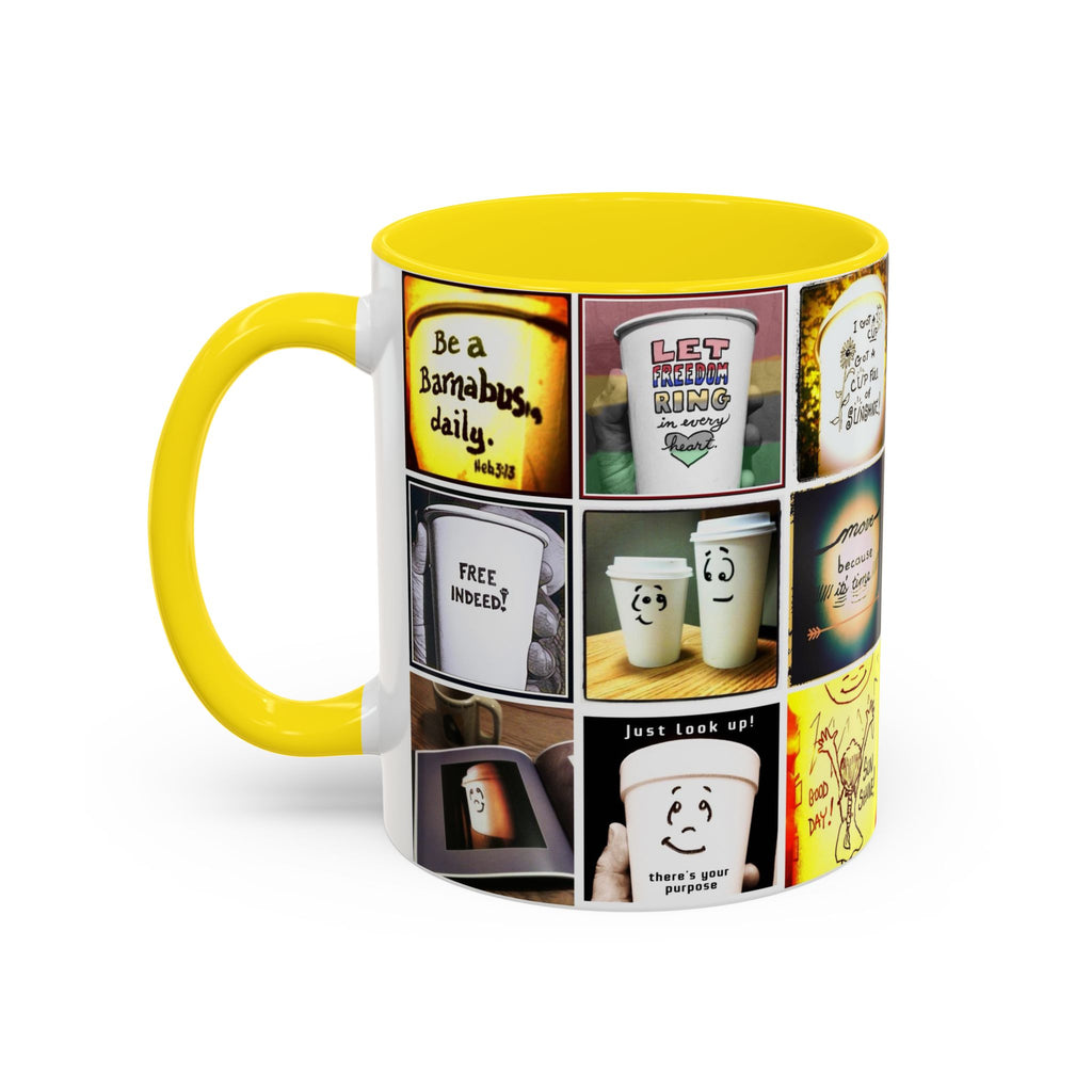 Be a Barnabus Collage Accent Ceramic Mug (11/15oz)