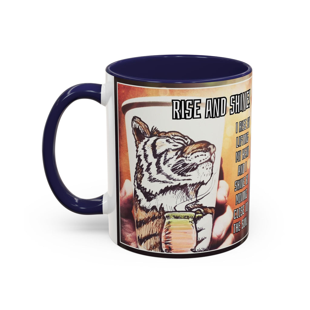 Rise n Shine Tiger Accent Ceramic Mug (11/15oz)