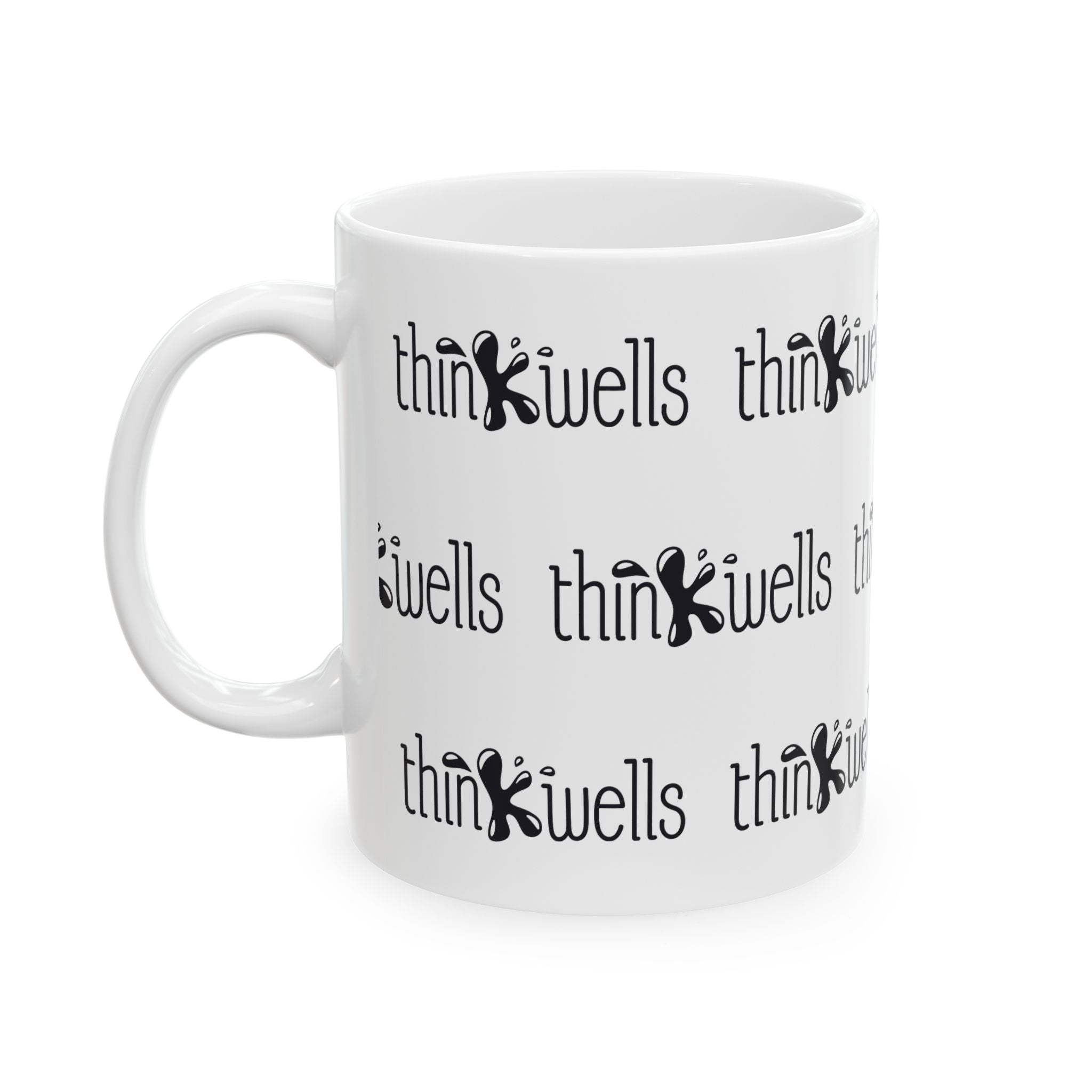 Thinkwells Brand Pattern Ceramic Mug, (11oz, 15oz)