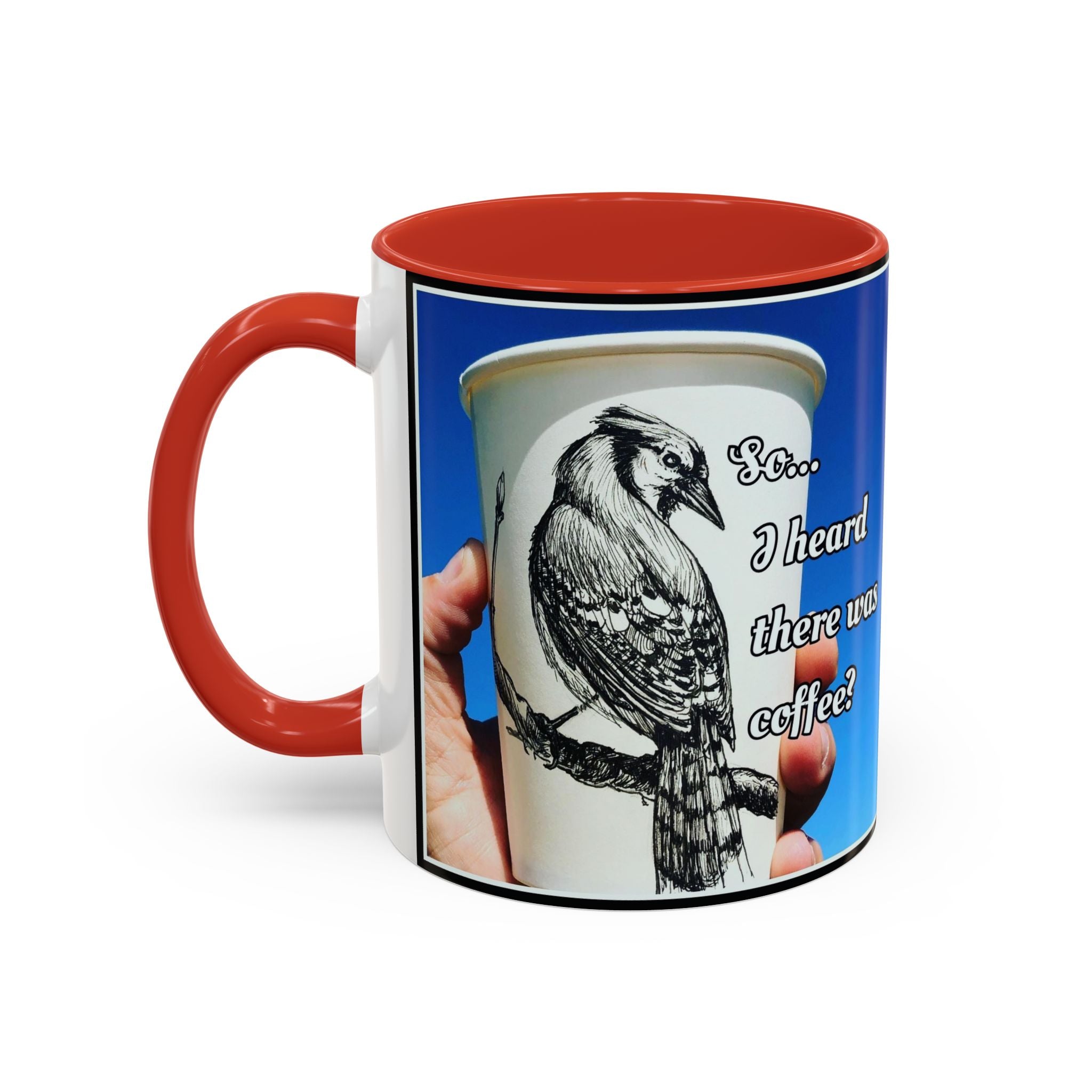 Blue Jay Coffee Accent Ceramic Mug (11/15oz)