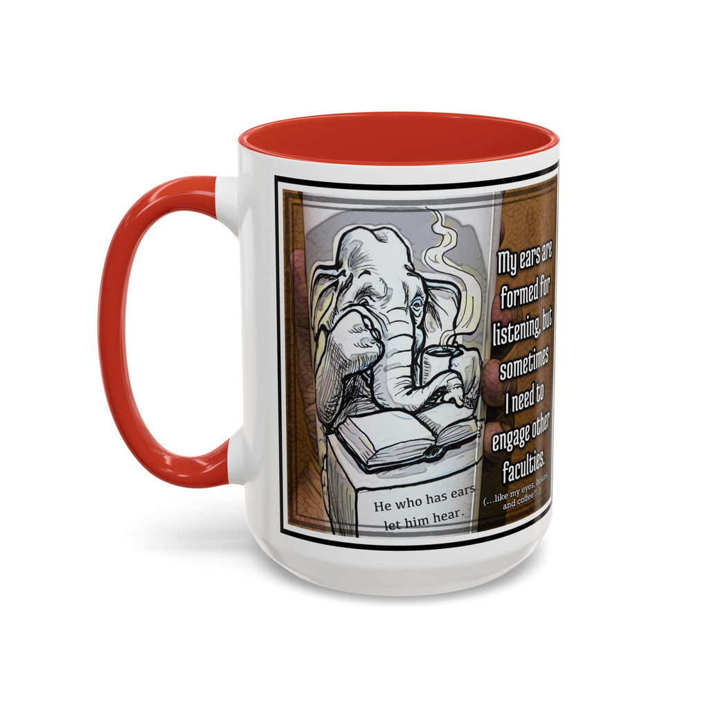 Elephant Engage Accent Ceramic Mug (11/15oz)