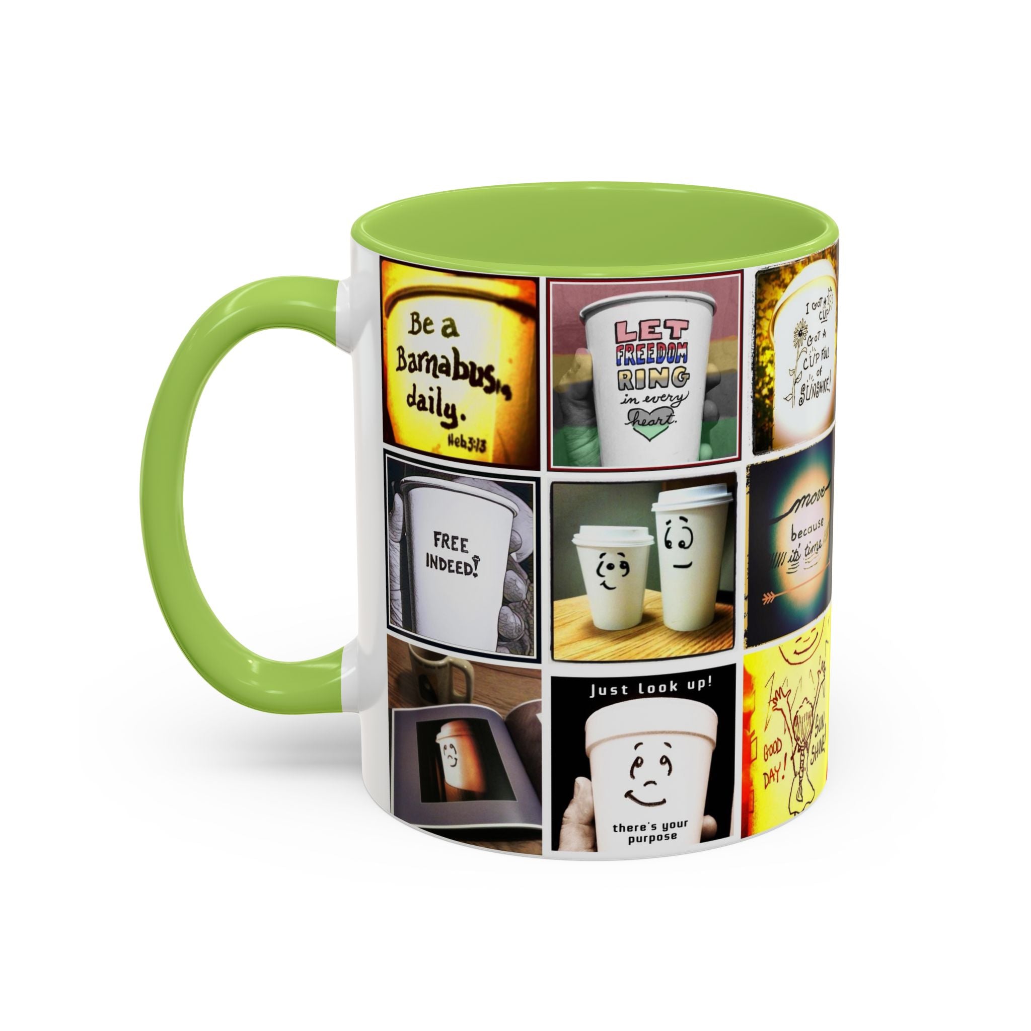 Be a Barnabus Collage Accent Ceramic Mug (11/15oz)