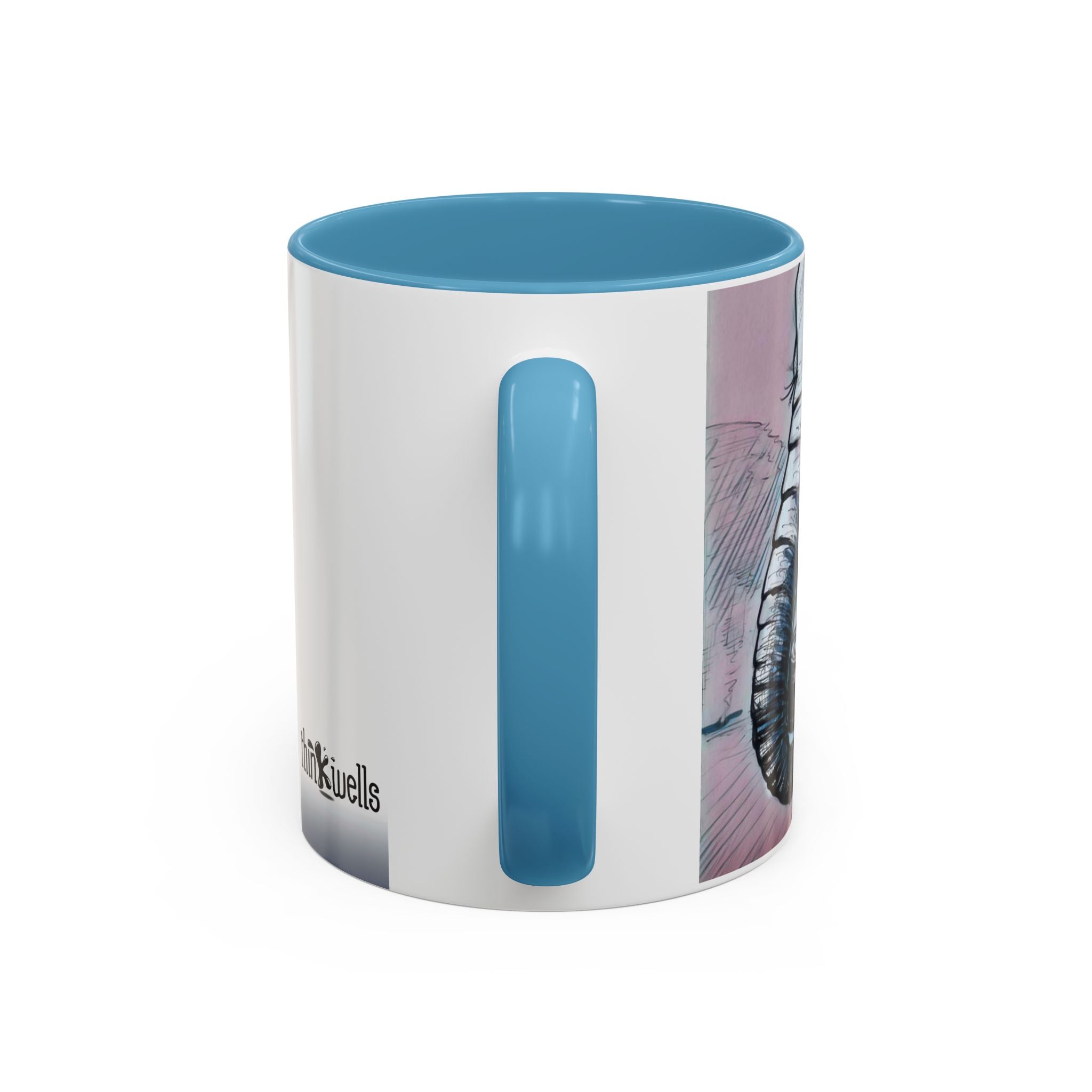 Elephant loves Coffee Accent Ceramic Mug (11/15oz)