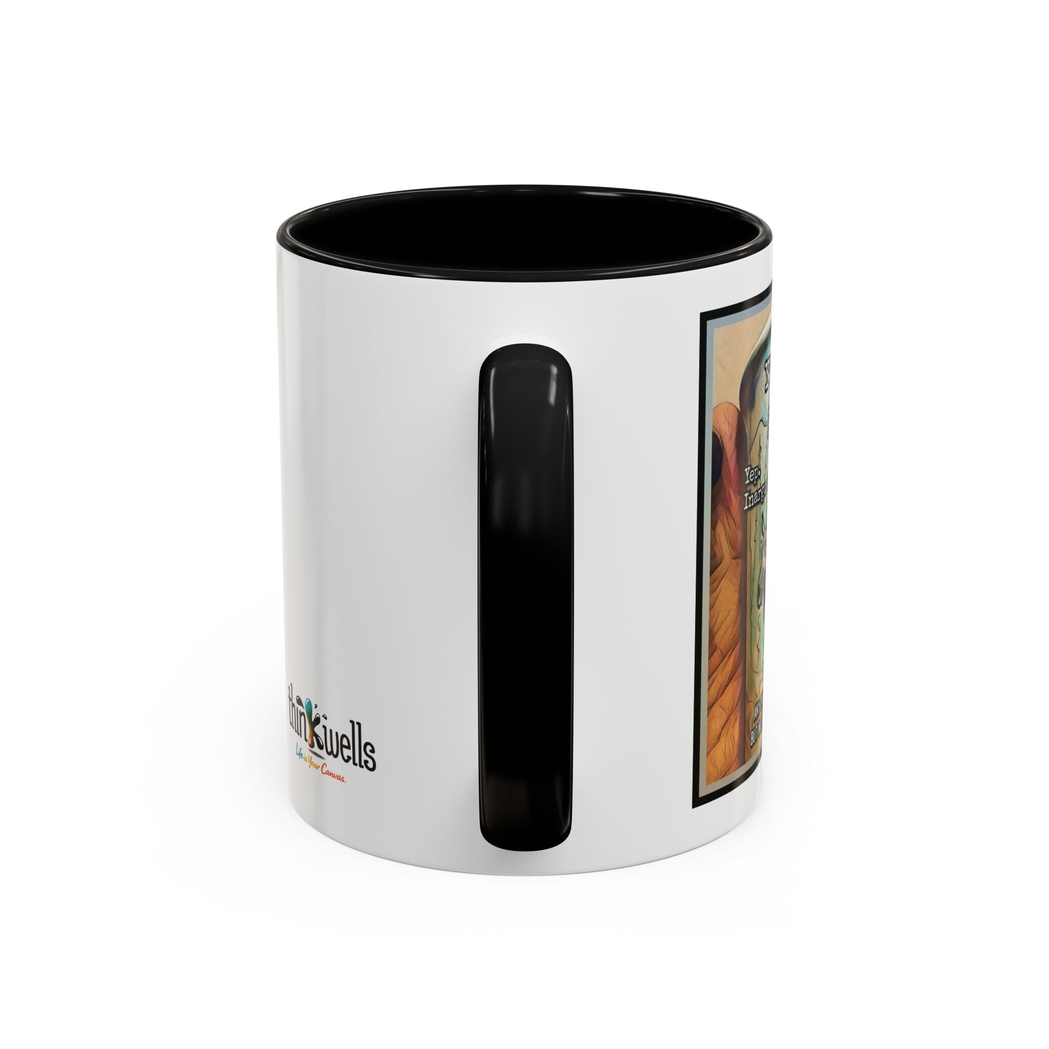 Coffee Mug - Moose Debate Accent Ceramic Mug (11/15oz)