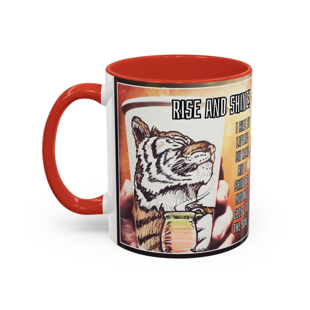 Rise n Shine Tiger Accent Ceramic Mug (11/15oz)