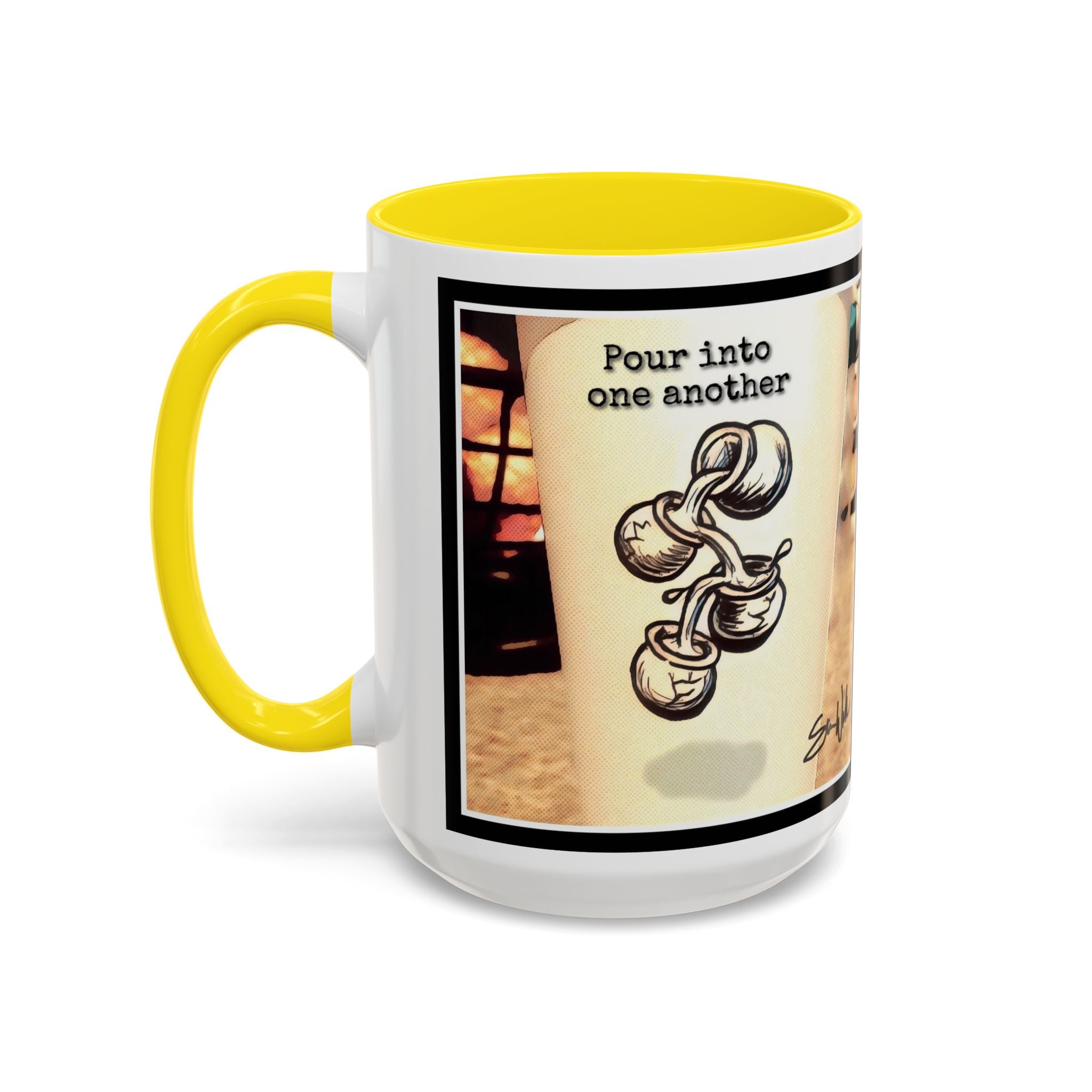 Pour into Others Accent Ceramic Mug (11/15oz)