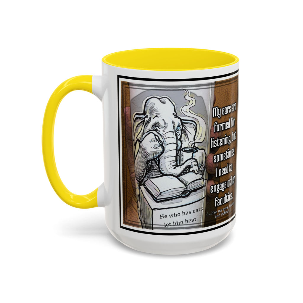Elephant Engage Accent Ceramic Mug (11/15oz)