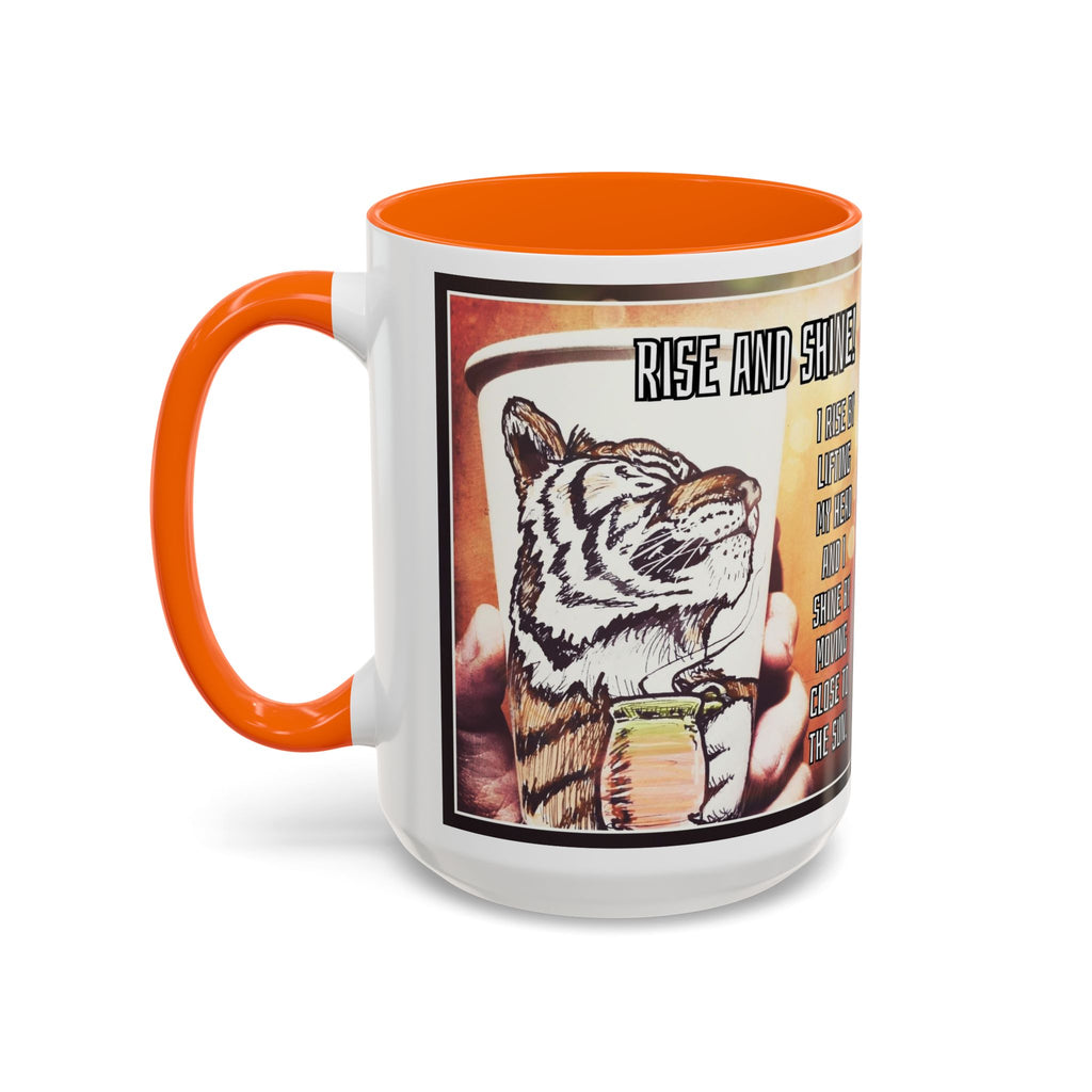 Rise n Shine Tiger Accent Ceramic Mug (11/15oz)