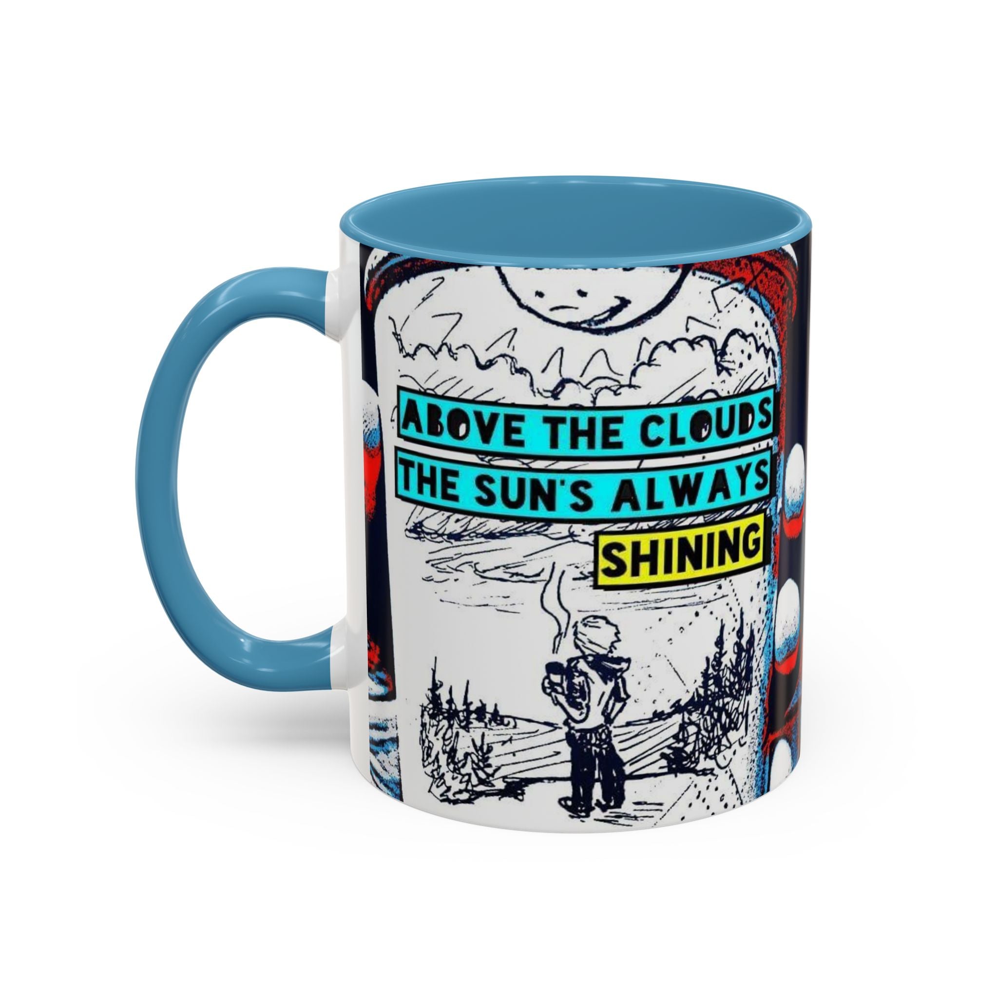 Above the Clouds Accent Ceramic Mug (11/15oz)