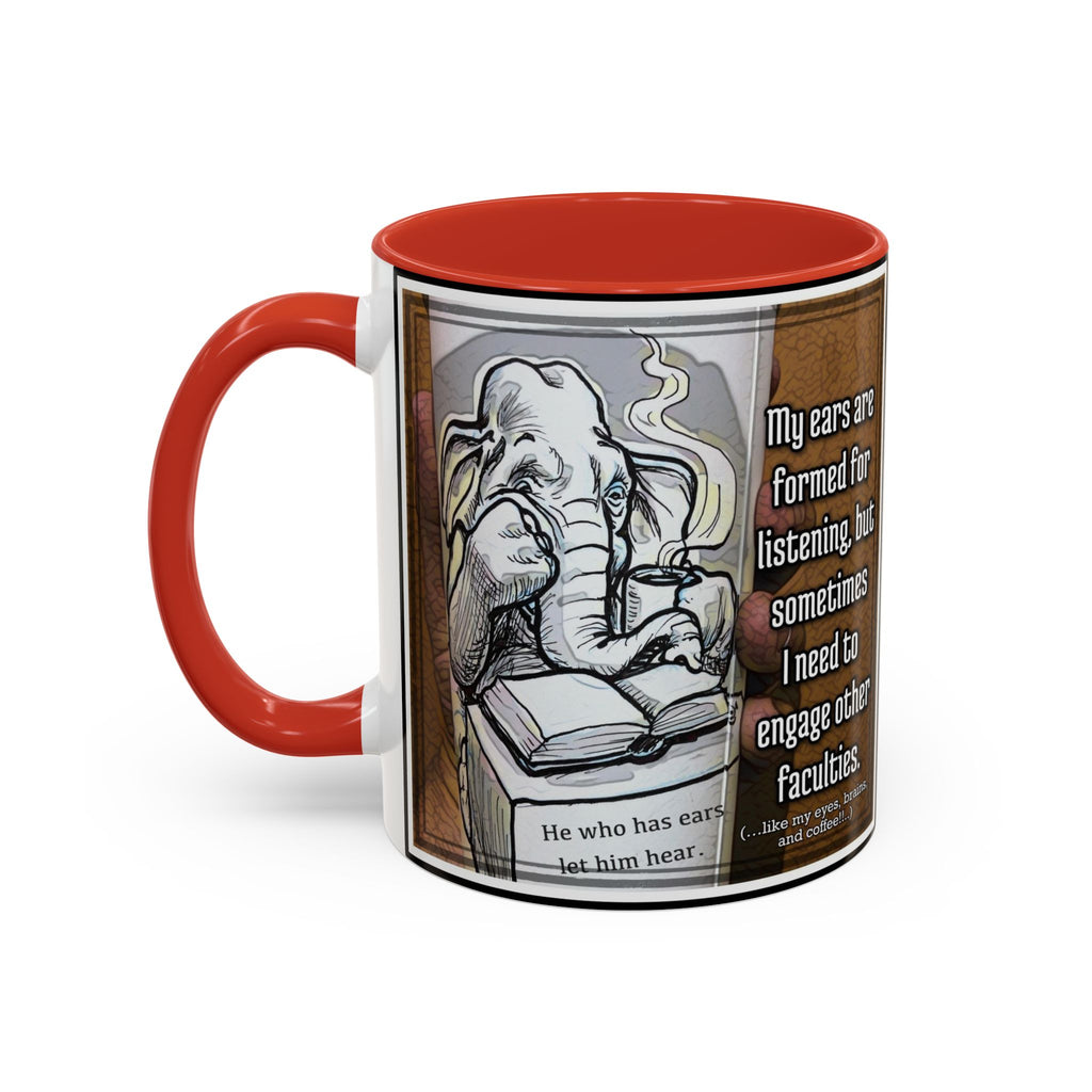 Elephant Engage Accent Ceramic Mug (11/15oz)