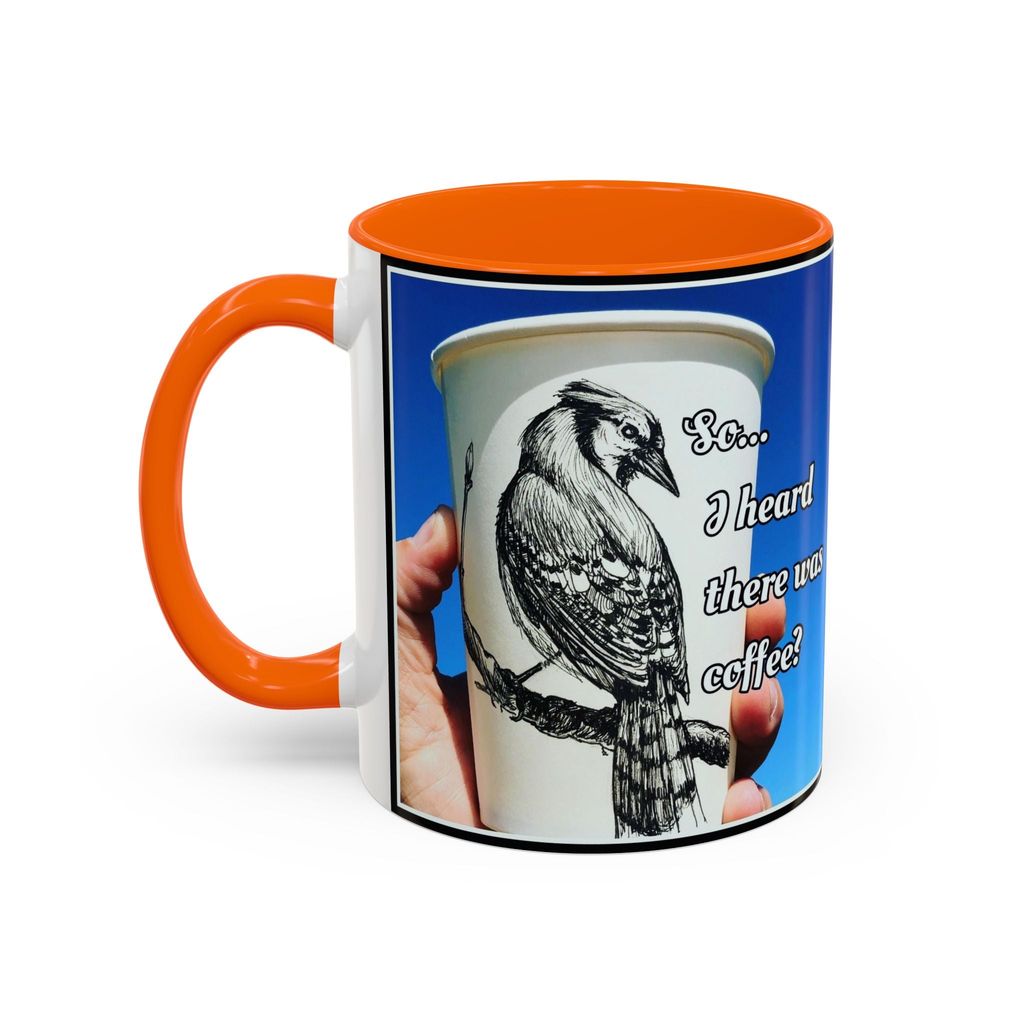 Blue Jay Coffee Accent Ceramic Mug (11/15oz)