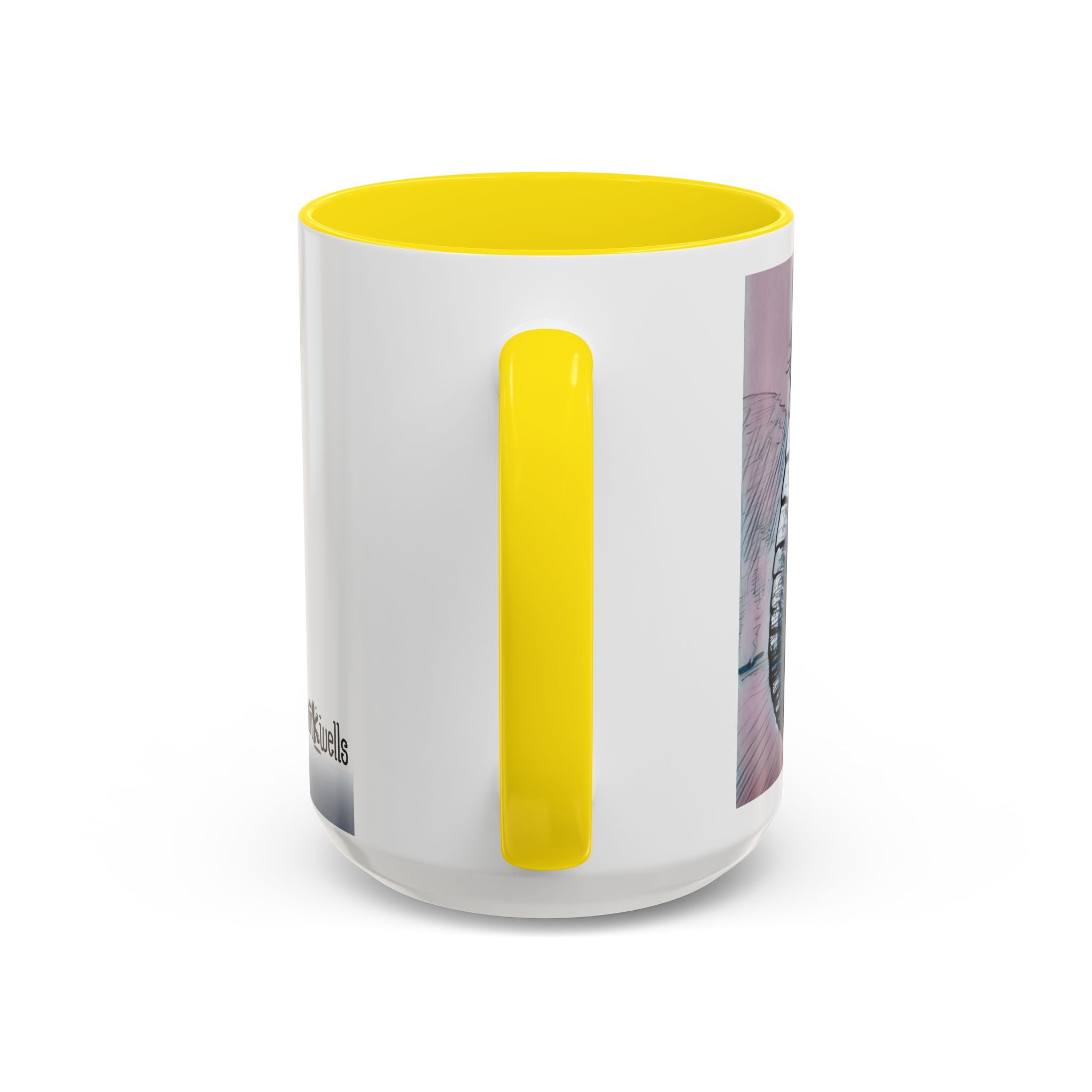 Elephant loves Coffee Accent Ceramic Mug (11/15oz)