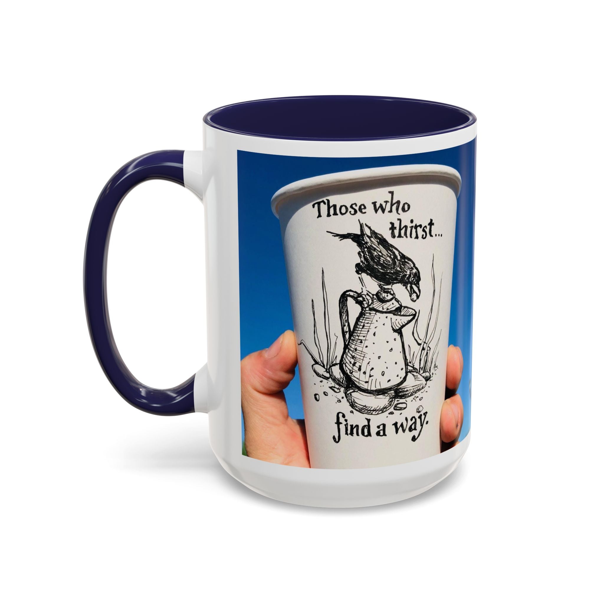 Those Who Thirst Crow Accent Ceramic Mug (11/15oz)