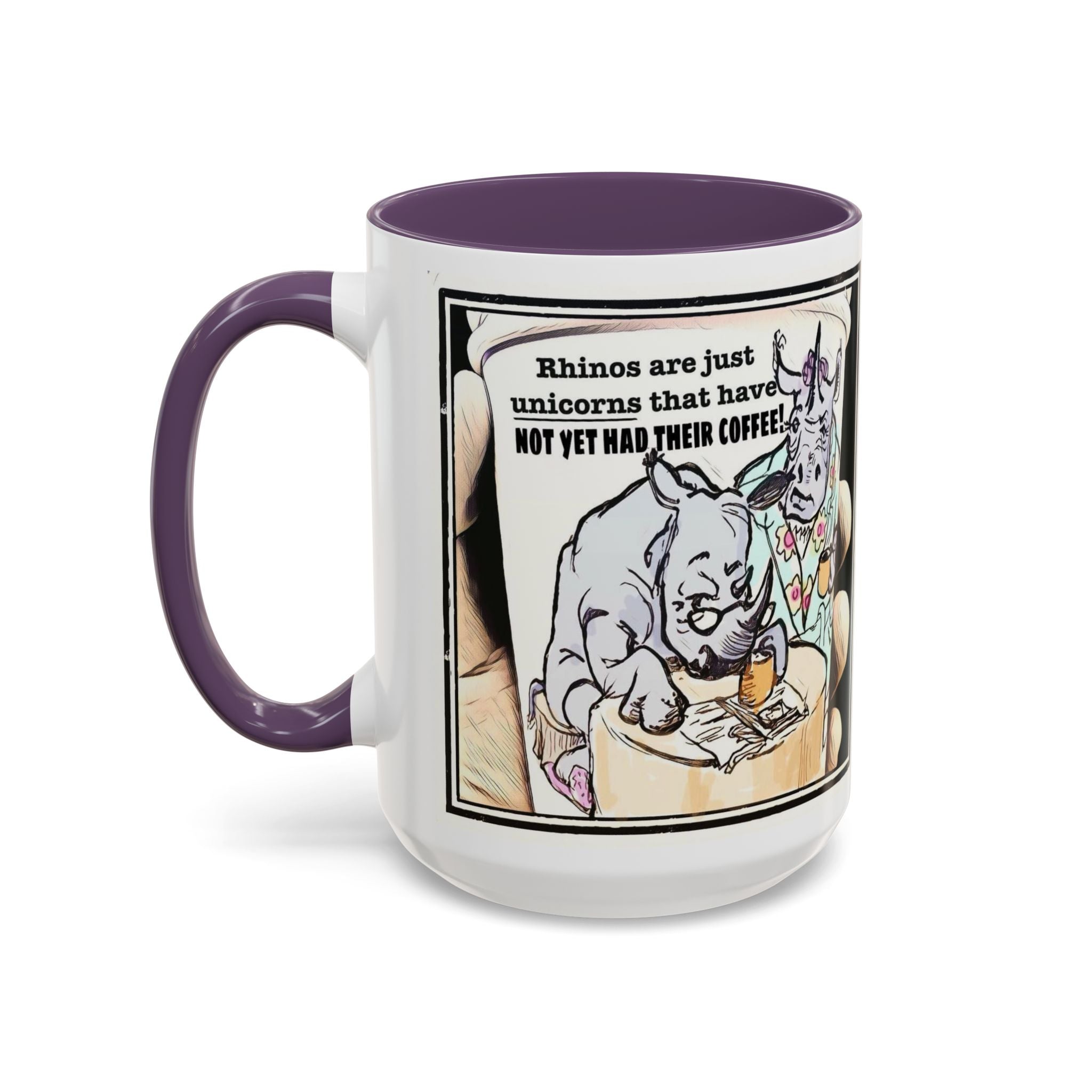 Rhino Coffee Accent Ceramic Mug (11/15oz)