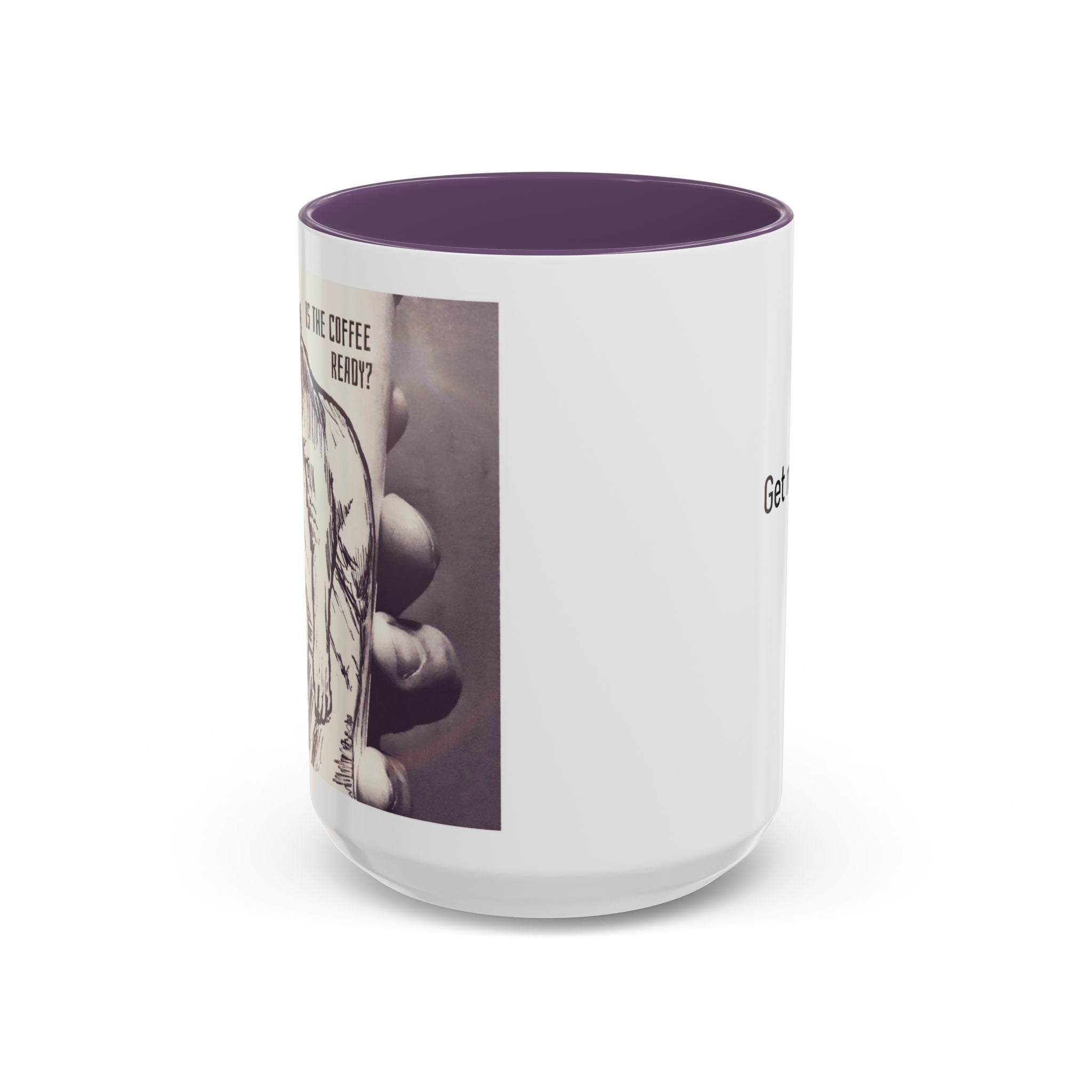 Coffee Ready Lion Accent Ceramic Mug (11/15oz)