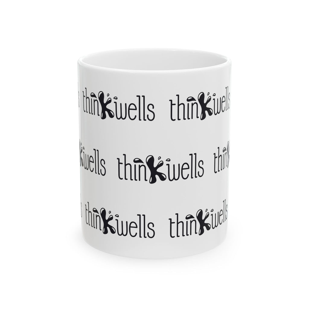 Thinkwells Brand Pattern Ceramic Mug, (11oz, 15oz)