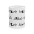 Thinkwells Brand Pattern Ceramic Mug, (11oz, 15oz)