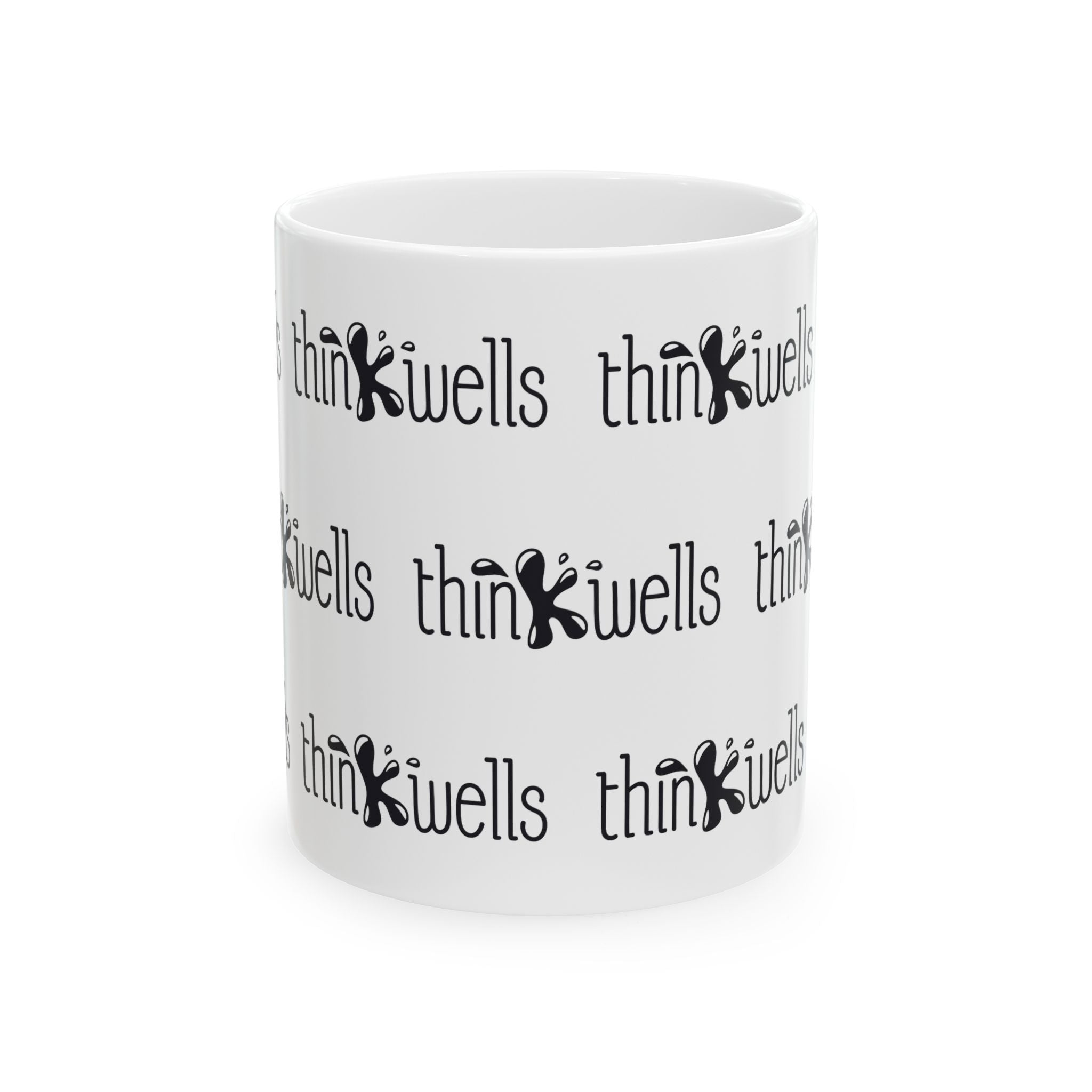 Thinkwells Brand Pattern Ceramic Mug, (11oz, 15oz)