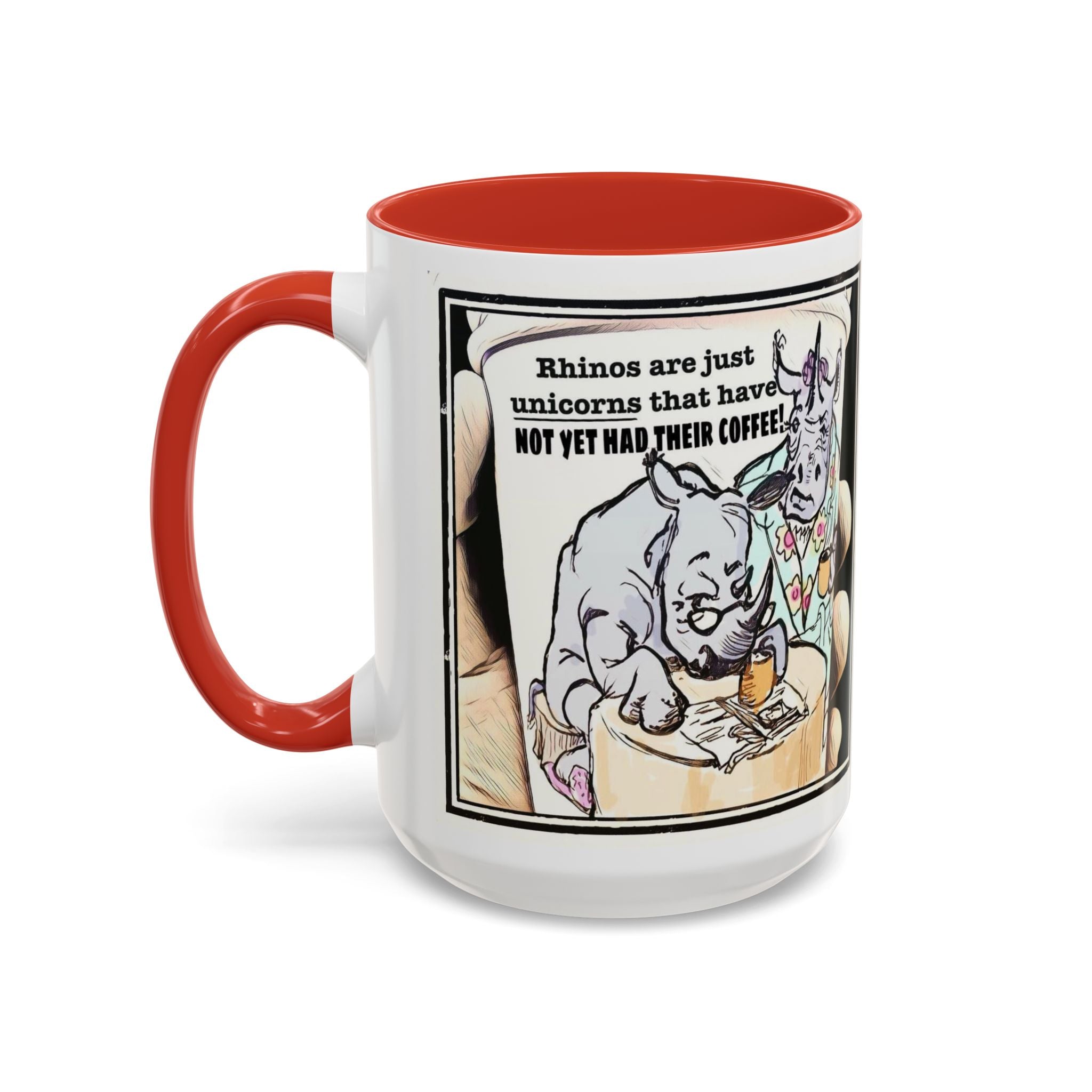 Rhino Coffee Accent Ceramic Mug (11/15oz)