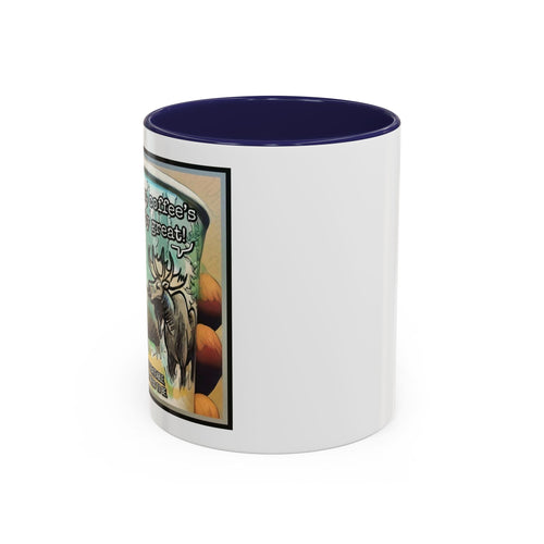 Coffee Mug - Moose Debate Accent Ceramic Mug (11/15oz)
