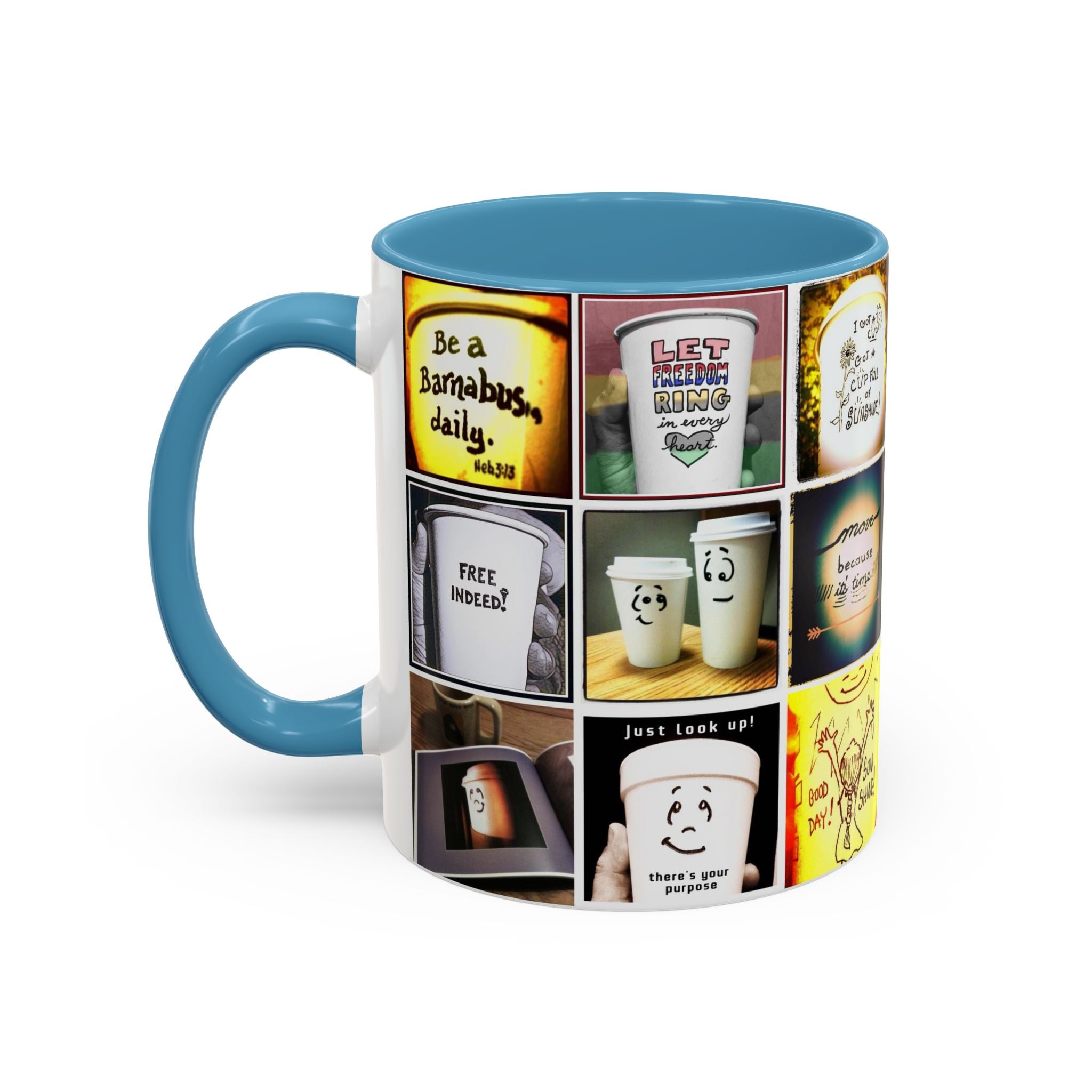 Be a Barnabus Collage Accent Ceramic Mug (11/15oz)