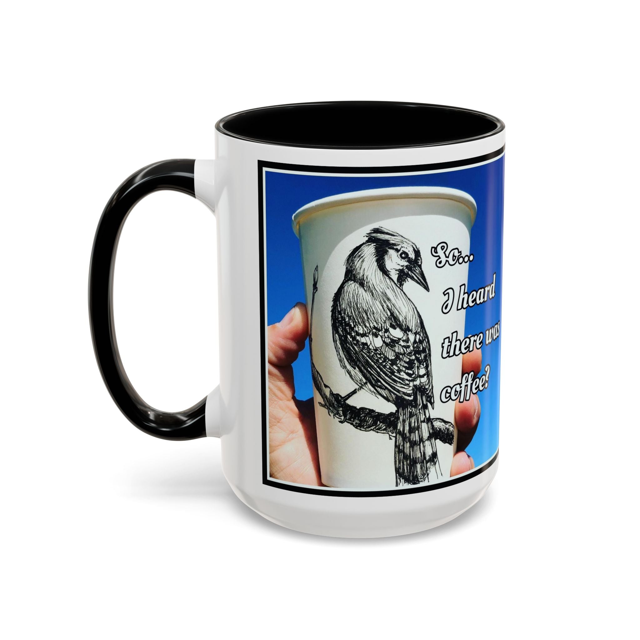 Blue Jay Coffee Accent Ceramic Mug (11/15oz)