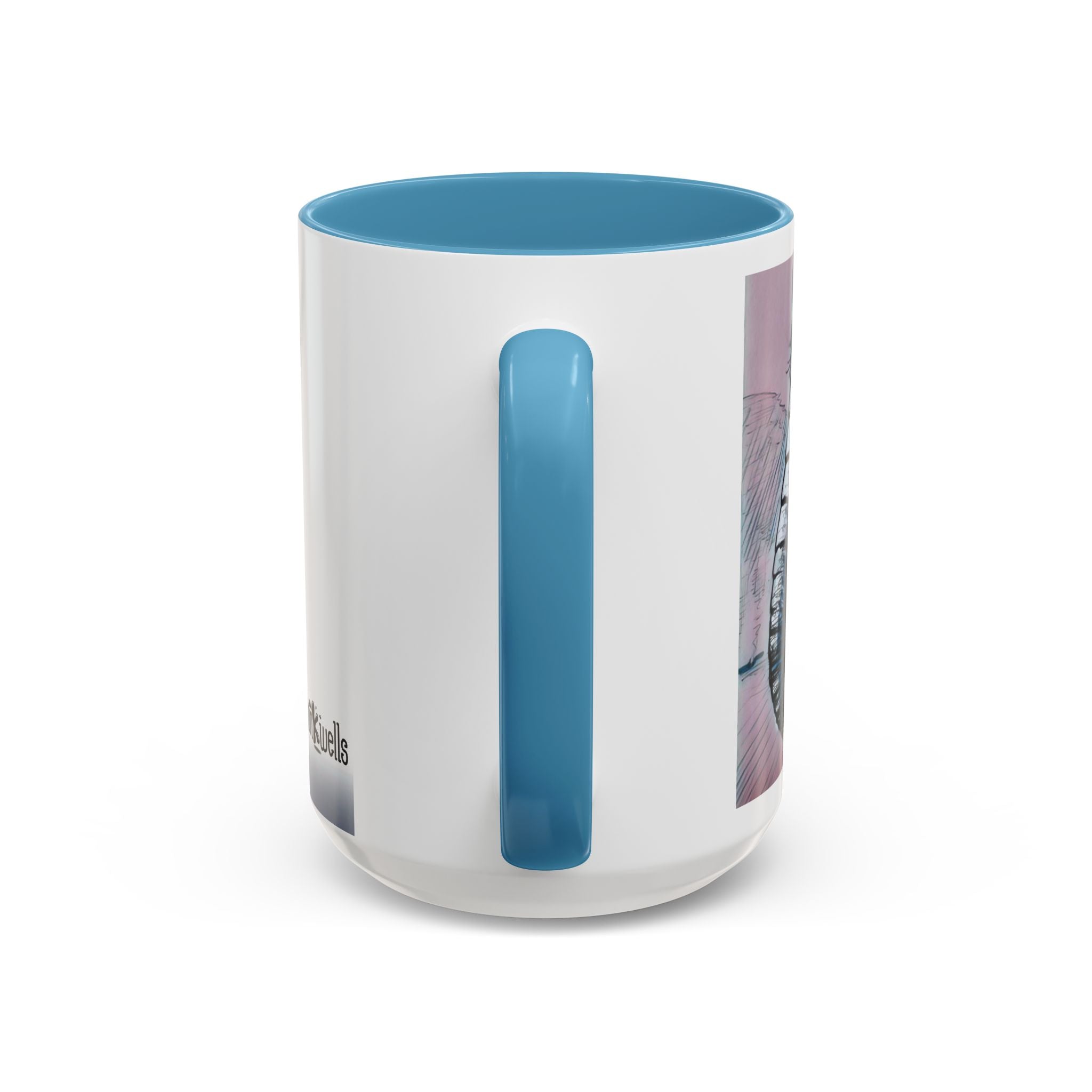 Elephant loves Coffee Accent Ceramic Mug (11/15oz)