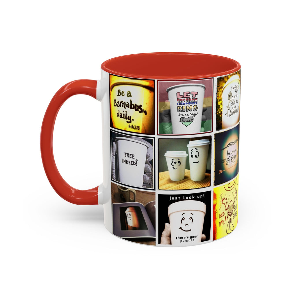 Be a Barnabus Collage Accent Ceramic Mug (11/15oz)