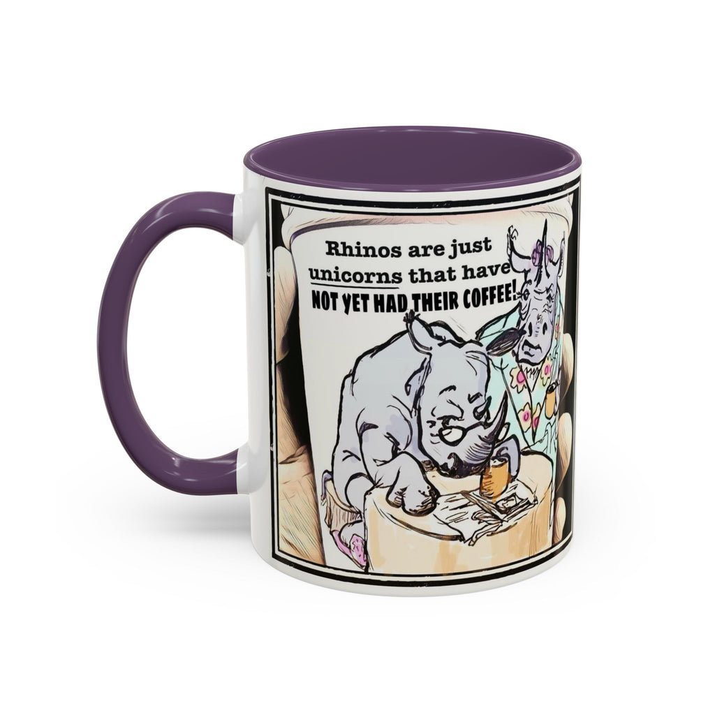 Rhino Coffee Accent Ceramic Mug (11/15oz)
