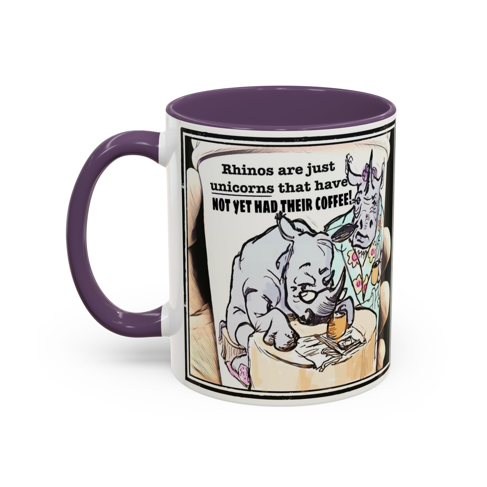 Rhino Coffee Accent Ceramic Mug (11/15oz)