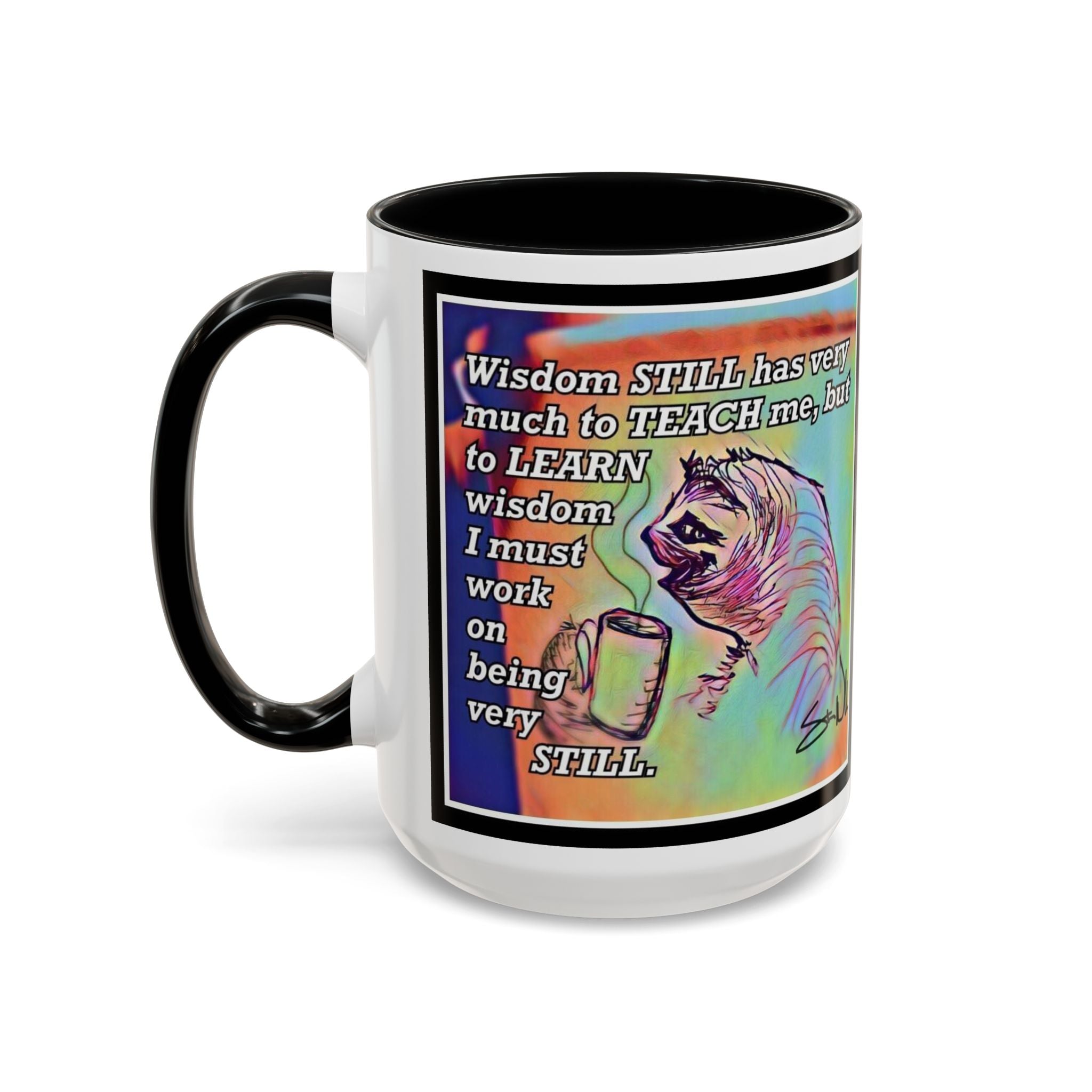 Sloth Still Accent Ceramic Mug (11/15oz)
